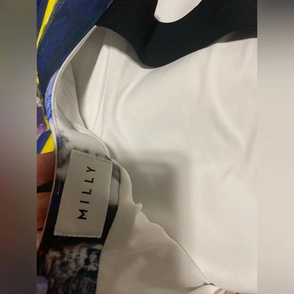 Milly Graffiti-print racerback sheath dress size M - Picture 9 of 11